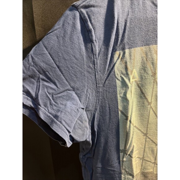 American Eagle Outfitters Men Blue Small Graphic Tee Brooklyn Bridge Crew Neck - Picture 4 of 11